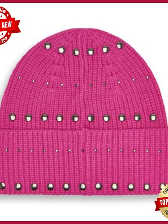 Studded Scarf & Beanie Gift Set - Cozy Winter Hat and Scarf Box Set